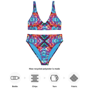 Fishman Kuroda Kaleidoscope Donuts Phish Recycled High-Waisted Bikini