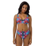 Load image into Gallery viewer, Fishman Kuroda Kaleidoscope Donuts Phish Recycled High-Waisted Bikini
