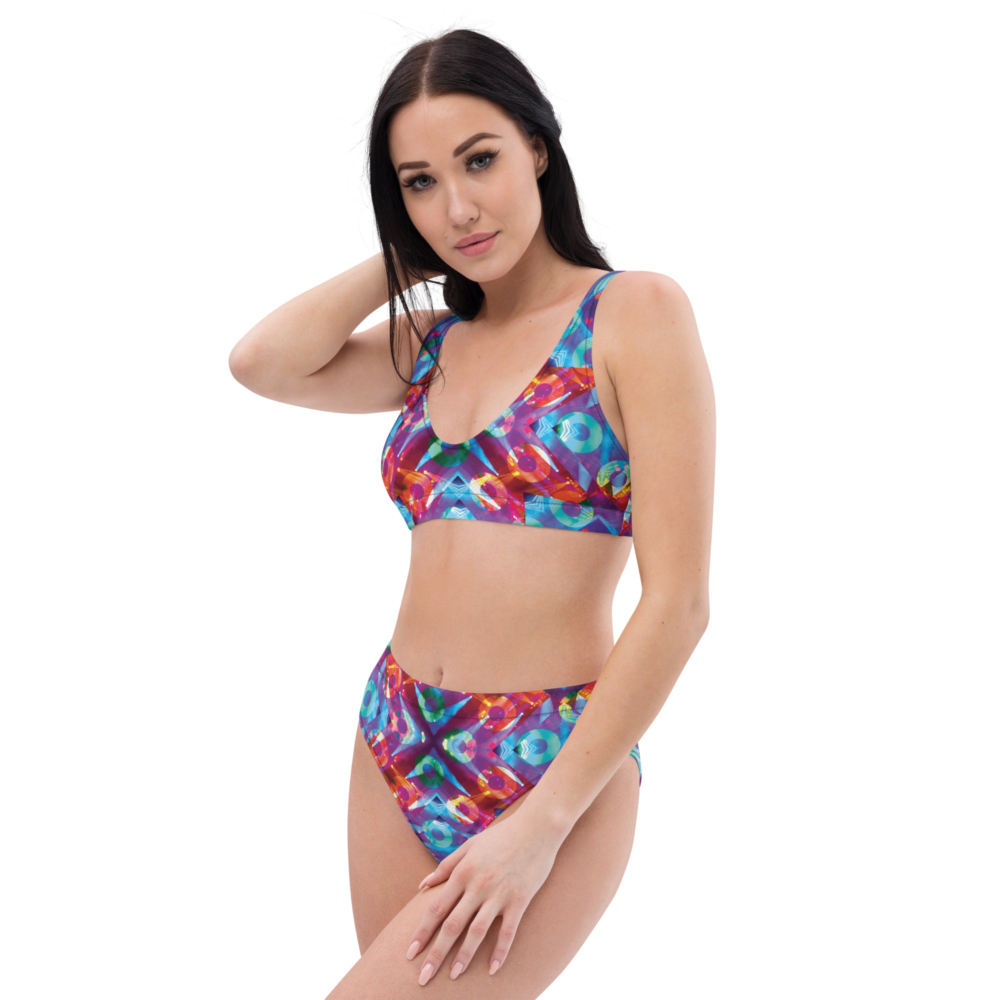 Fishman Kuroda Kaleidoscope Donuts Phish Recycled High-Waisted Bikini