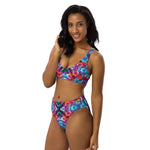 Load image into Gallery viewer, Fishman Kuroda Kaleidoscope Donuts Phish Recycled High-Waisted Bikini
