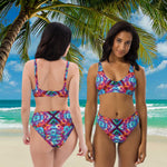 Load image into Gallery viewer, Fishman Kuroda Kaleidoscope Donuts Phish Recycled High-Waisted Bikini
