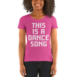 Load image into Gallery viewer, This is a Dance Song Ladies' short sleeve t-shirt. Read Icculus
