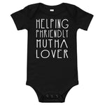 Load image into Gallery viewer, Helping Friendly Mutha Lover One Piece Playsuit. Phish Baby
