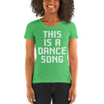 Load image into Gallery viewer, This is a Dance Song Ladies' short sleeve t-shirt. Read Icculus
