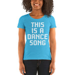 Load image into Gallery viewer, This is a Dance Song Ladies' short sleeve t-shirt. Read Icculus
