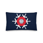 Load image into Gallery viewer, Fishman Snowflake Donuts Phish Premium Linen Look Pillow
