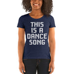 Load image into Gallery viewer, This is a Dance Song Ladies' short sleeve t-shirt. Read Icculus
