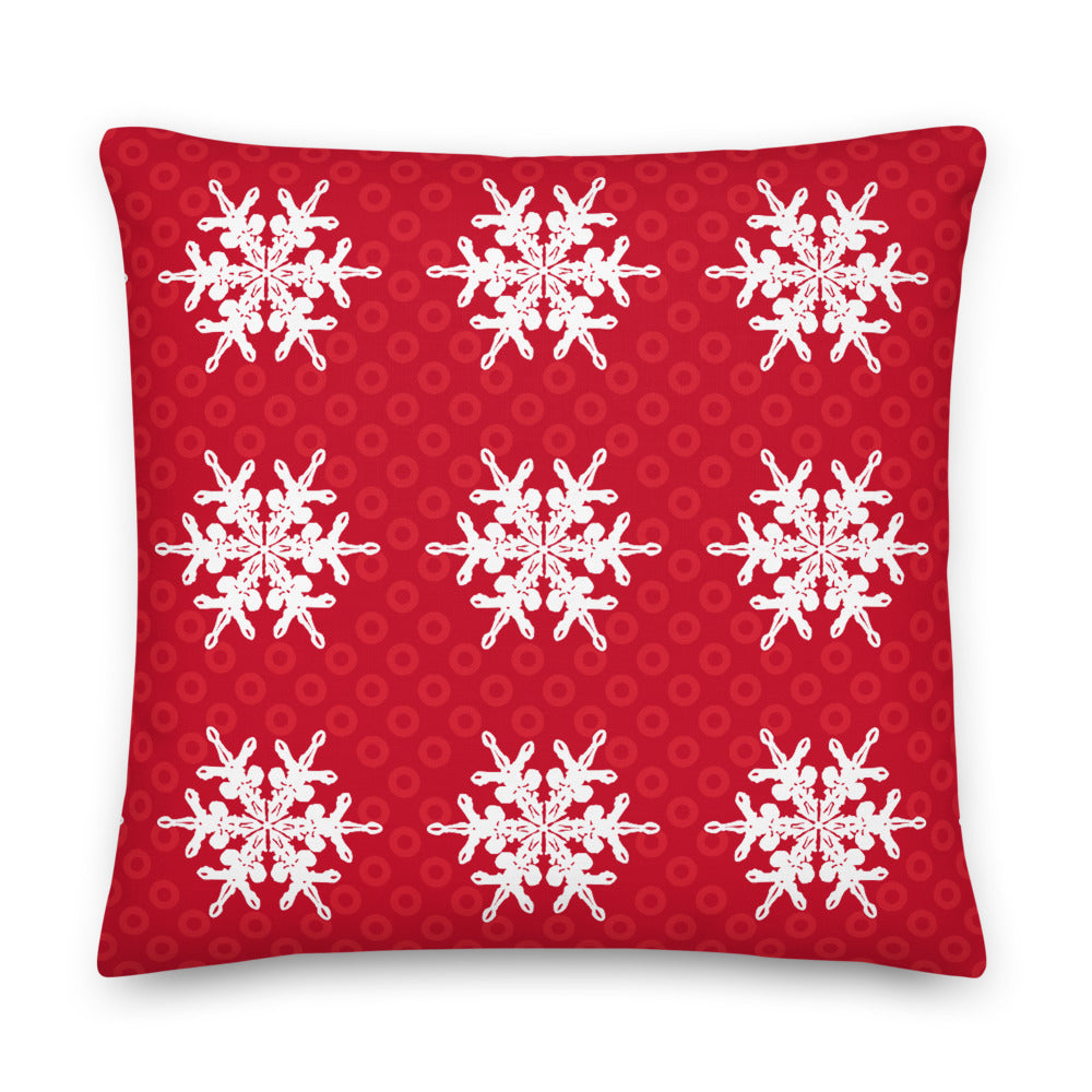Fishman Donuts and Snowflakes Premium Linen Like Phish Pillow