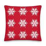 Load image into Gallery viewer, Fishman Donuts and Snowflakes Premium Linen Like Phish Pillow
