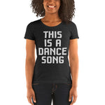 Load image into Gallery viewer, This is a Dance Song Ladies' short sleeve t-shirt. Read Icculus
