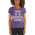 Load image into Gallery viewer, This is a Dance Song Ladies' short sleeve t-shirt. Read Icculus
