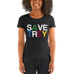 Load image into Gallery viewer, Save Trey Rescue Squad Ladies' short sleeve t-shirt. Phish Tour
