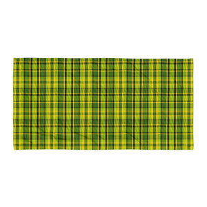 OgVanlife WestyLovers Vintage Style GREEN Plaid Phish Riviera Maya Beach Towel