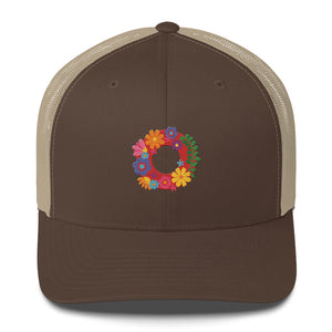 Fishman Flower Pop Donuts Phish Trucker Cap