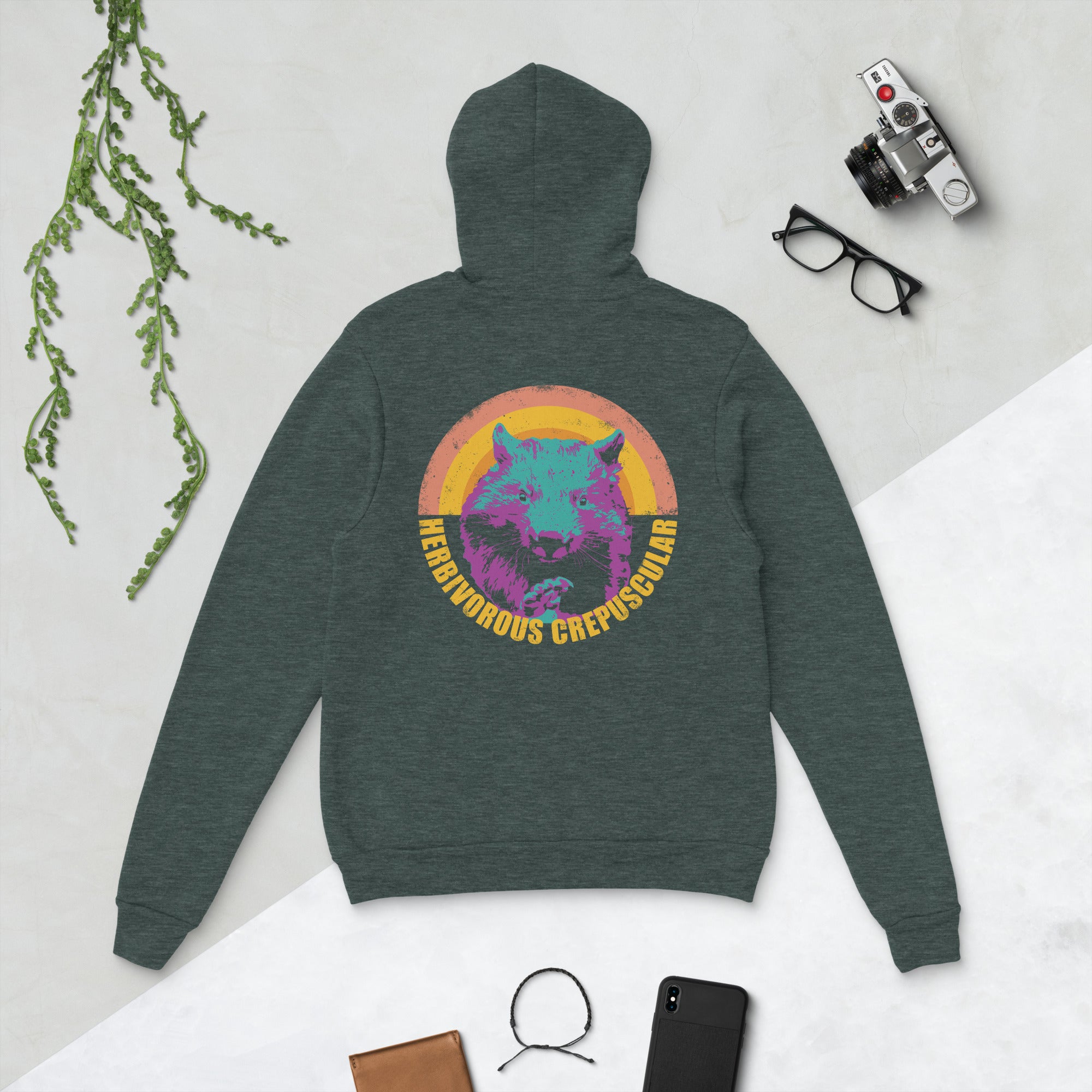 Herbivorous Crepuscular Vegan Wombat Phish Hoodie